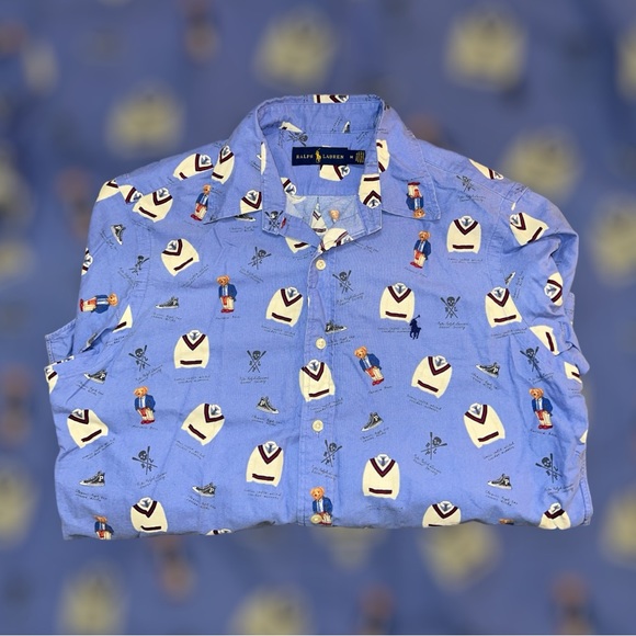Polo Ralph Lauren bear button down - Picture 1 of 2